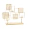 Gold Metal Contemporary Candelabra, 16" x 18" x 5"
